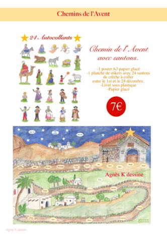 Page 9 chemin de l'avent santons